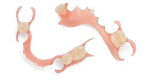 Photo of Two Arch Upper & Lower Partial Dentures